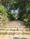 Riving Pike Walled Garden Steps Royalty Free Stock Photo