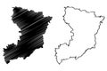 Rivne Oblast map vector
