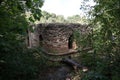 RIVNE, UKRAINE - SEPTEMBER 16, 2023 Ruins of the Tarakaniv Fort or Dubno Fort New Castle. Defense architectural monument