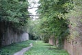 RIVNE, UKRAINE - SEPTEMBER 16, 2023 Ruins of the Tarakaniv Fort or Dubno Fort New Castle. Defense architectural monument