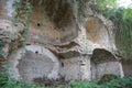 RIVNE, UKRAINE - SEPTEMBER 16, 2023 Ruins of the Tarakaniv Fort or Dubno Fort New Castle. Defense architectural monument