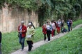 RIVNE, UKRAINE - SEPTEMBER 16, 2023 Ruins of the Tarakaniv Fort or Dubno Fort New Castle. Defense architectural monument