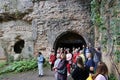 RIVNE, UKRAINE - SEPTEMBER 16, 2023 Ruins of the Tarakaniv Fort or Dubno Fort New Castle. Defense architectural monument