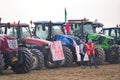 Farmers Protest With Tractors