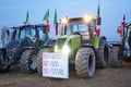 Farmers Protest With Tractors