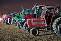 Farmers Protest With Tractors