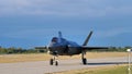 Lockheed Martin F-35B Lightning II Stealth Fighter Jet of Italian Air Force Royalty Free Stock Photo