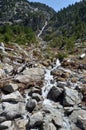 Rivulet in the mountain slope