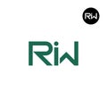 RIW Logo Letter Monogram Design Royalty Free Stock Photo