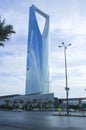 RIYADH - December 15: Al Mamlaka Tower and Surroundings on December 15, 2005 in Riyadh, Saudi Arabia. Royalty Free Stock Photo