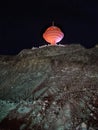 Riyam mountain at night, Mutrah, Oman Royalty Free Stock Photo