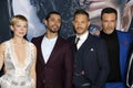 Riz Ahmed, Reid Scott, Tom Hardy and Michelle Williams Royalty Free Stock Photo