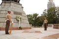 Rizal Park also known as Luneta National Park guard in Manila, Philippines Royalty Free Stock Photo