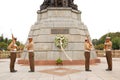 Rizal Park also known as Luneta National Park guard in Manila, Philippines Royalty Free Stock Photo