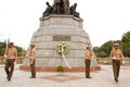 Rizal Park also known as Luneta National Park guard in Manila, Philippines