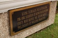 Rizal Park also known as Luneta National Park marker in Manila, Philippines