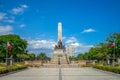 Rizal park Luneta and Rizal Monument  in manila Royalty Free Stock Photo