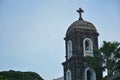 Our Lady of Light Parish church bell tower facade in Cainta, Rizal, Philippines