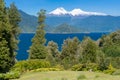 RiÃÂ±ihue lake and Mocho-Choshuenco national reserve as background (Chile)