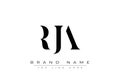 RJA abstract letter logo design Royalty Free Stock Photo