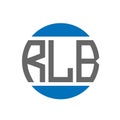 RLB letter logo design on white background. RLB creative initials circle logo concept. Royalty Free Stock Photo