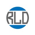 RLO letter logo design on white background. RLO creative initials circle logo concept. Royalty Free Stock Photo