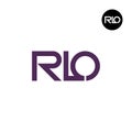 RLO Logo Letter Monogram Design Royalty Free Stock Photo