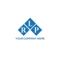 RLP letter logo design on WHITE background. RLP creative initials letter logo concept. Royalty Free Stock Photo