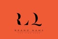 RLQ abstract letter logo design Royalty Free Stock Photo