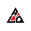 RLQ triangle letter logo design with triangle shape. RLQ triangle logo design monogram. RLQ triangle vector logo template with red Royalty Free Stock Photo