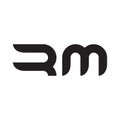 rm initial letter vector logo icon