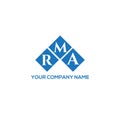 RMA letter logo design on WHITE background. RMA creative initials letter logo concept. Royalty Free Stock Photo