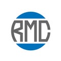 RMC letter logo design on white background. RMC creative initials circle logo concept. Royalty Free Stock Photo