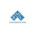 RMC letter logo design on WHITE background. RMC creative initials letter logo concept. Royalty Free Stock Photo