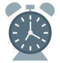 Timepiece, Clock Isolated Vector Icon editable Royalty Free Stock Photo