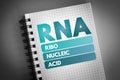 RNA - Ribonucleic acid acronym Royalty Free Stock Photo