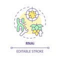 RNAi multi color concept icon