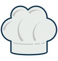 Chef Hat Color Vector Illustration Isolated Fully Editable Royalty Free Stock Photo