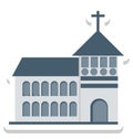 Church, Religious Building, Chapel Isolated Vector Icons can be modify with any Style