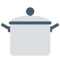 Cooking Pan Isolated Vector Icon editable Royalty Free Stock Photo