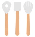 Cutlery Isolated Vector Icon editable Royalty Free Stock Photo