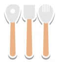 Cutlery Isolated Vector Icon editable Royalty Free Stock Photo