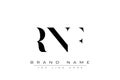 RNF abstract letter logo design Royalty Free Stock Photo