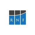 RNF letter logo design on WHITE background. RNF creative initials letter logo concept. RNF letter design