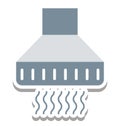 Kitchen Hood Isolated Vector Icon editable Royalty Free Stock Photo