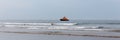 The RNLI Inshore Lifeboat On A Beach...