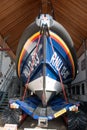 RNLI Lifeboat bow on wide angle image.