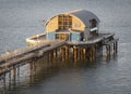 RNLI lifeboat house on Mumbles pier