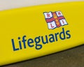 RNLI Lifeguards Symbol on a Lifeboard in Norfolk, UK