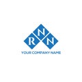 RNN letter logo design on WHITE background. RNN creative initials letter logo concept. Royalty Free Stock Photo